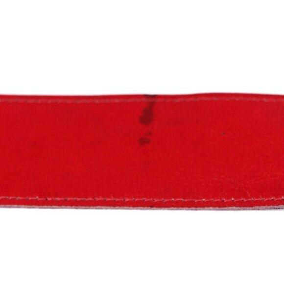 VINTAGE RED GENUINE LEATHER 1 1/8"Wd SOFT CASUAL DRESS WOMEN'S BELT Sz XS/S (B96 - Picture 6 of 11